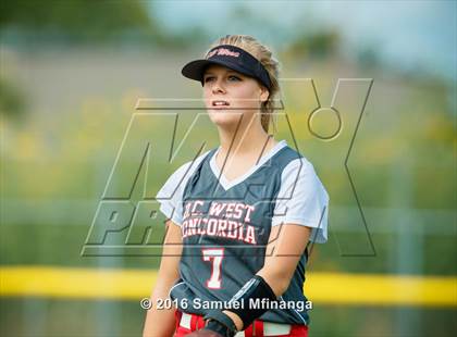 Thumbnail 3 in Elkhorn South vs. Douglas County West/Concordia (Lincoln Public Schools Softball Classic) photogallery.