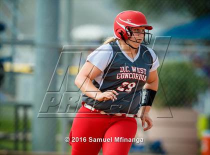 Thumbnail 3 in Elkhorn South vs. Douglas County West/Concordia (Lincoln Public Schools Softball Classic) photogallery.