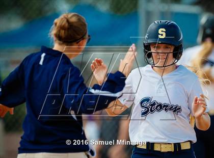 Thumbnail 2 in Elkhorn South vs. Douglas County West/Concordia (Lincoln Public Schools Softball Classic) photogallery.