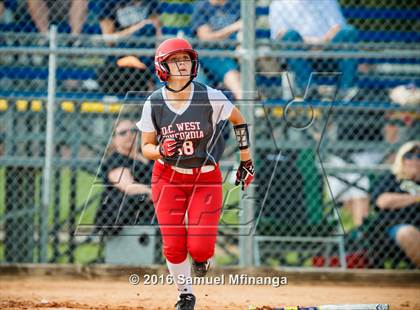Thumbnail 2 in Elkhorn South vs. Douglas County West/Concordia (Lincoln Public Schools Softball Classic) photogallery.