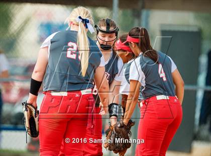 Thumbnail 2 in Elkhorn South vs. Douglas County West/Concordia (Lincoln Public Schools Softball Classic) photogallery.