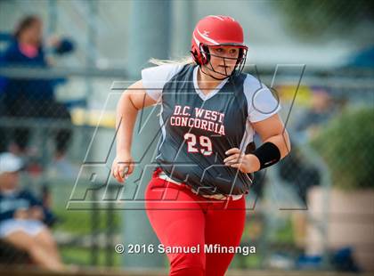 Thumbnail 2 in Elkhorn South vs. Douglas County West/Concordia (Lincoln Public Schools Softball Classic) photogallery.