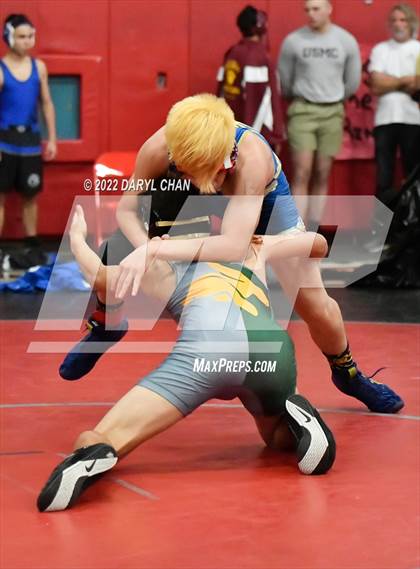 Thumbnail 3 in Long Beach Poly vs John W. North (CIF Southern Section Wrestling Championships) photogallery.