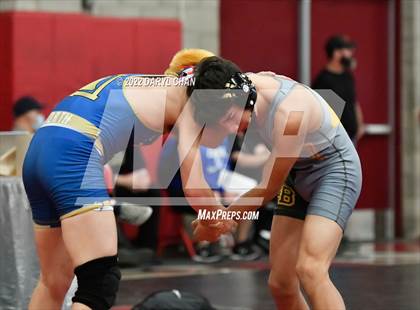 Thumbnail 2 in Long Beach Poly vs John W. North (CIF Southern Section Wrestling Championships) photogallery.