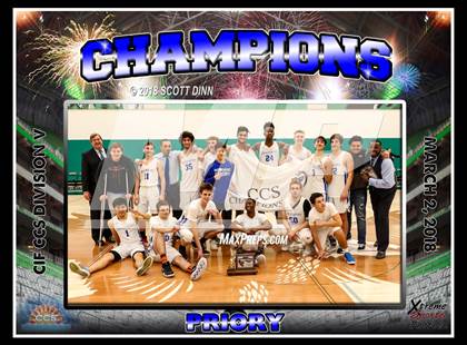 Thumbnail 1 in Pinewood vs Woodside Priory (CIF CCS D5 Finals) photogallery.