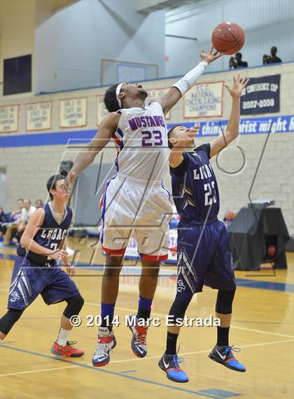 Thumbnail 2 in Legacy Charter vs. Northside Christian 2014 Mustang Christmas Tournament photogallery.