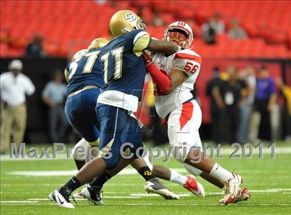 Thumbnail 1 in Sandy Creek vs. Drew (Great American Football Classic) photogallery.
