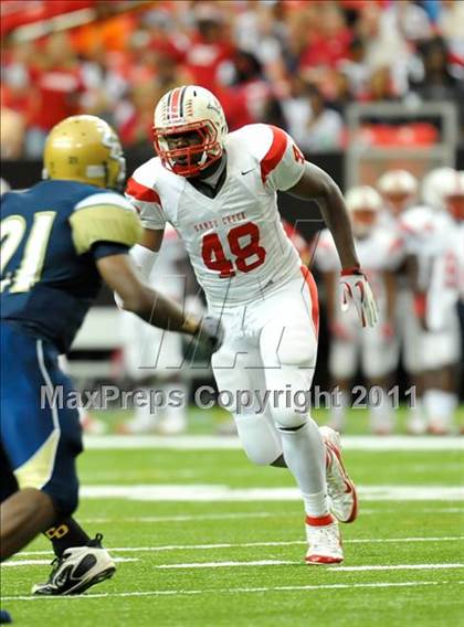 Thumbnail 1 in Sandy Creek vs. Drew (Great American Football Classic) photogallery.