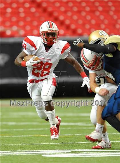 Thumbnail 1 in Sandy Creek vs. Drew (Great American Football Classic) photogallery.