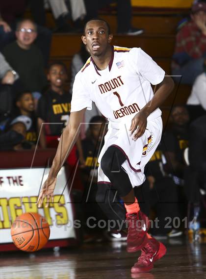 Thumbnail 3 in New Rochelle vs Mt. Vernon (Section 1 Class AA Quarterfinal) photogallery.