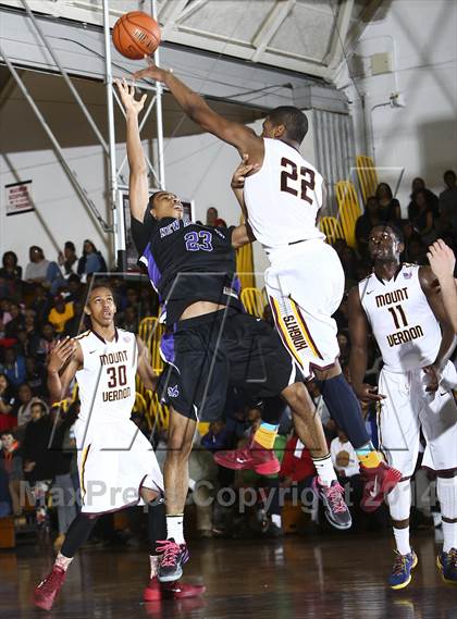 Thumbnail 3 in New Rochelle vs Mt. Vernon (Section 1 Class AA Quarterfinal) photogallery.