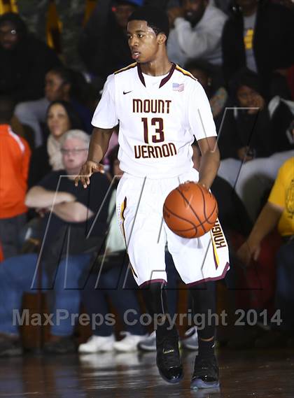 Thumbnail 2 in New Rochelle vs Mt. Vernon (Section 1 Class AA Quarterfinal) photogallery.