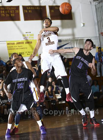 Thumbnail 3 in New Rochelle vs Mt. Vernon (Section 1 Class AA Quarterfinal) photogallery.