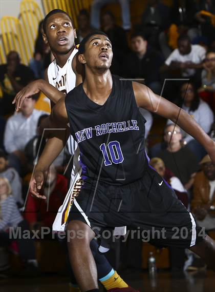 Thumbnail 2 in New Rochelle vs Mt. Vernon (Section 1 Class AA Quarterfinal) photogallery.