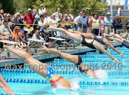 Thumbnail 2 in CIF Central Section Swimming Championships (Finals 100 Breaststroke) photogallery.