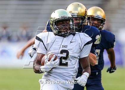 Thumbnail 1 in Plano East vs. Dallas Jesuit (Cotton Bowl Stadium Prep Showcase) photogallery.