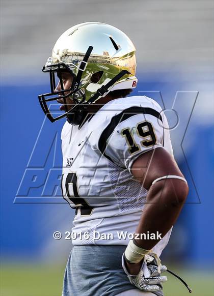 Thumbnail 1 in Plano East vs. Dallas Jesuit (Cotton Bowl Stadium Prep Showcase) photogallery.