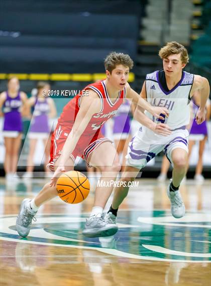Thumbnail 3 in Springville vs. Lehi (Utah Valley Tip-Off Classic) photogallery.