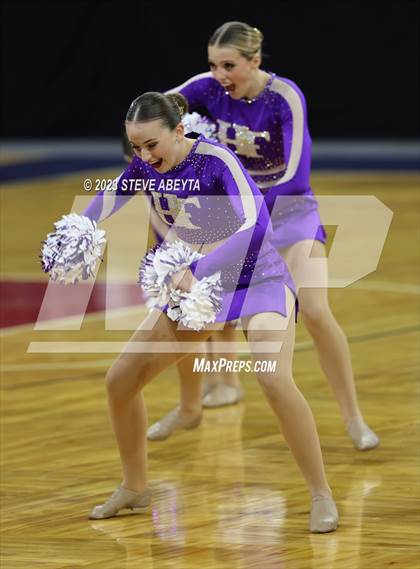 Thumbnail 2 in Holy Family CHSAA Spirit Poms photogallery.
