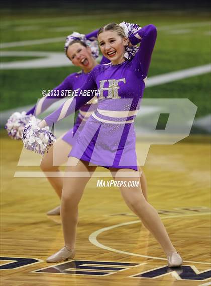 Thumbnail 1 in Holy Family CHSAA Spirit Poms photogallery.