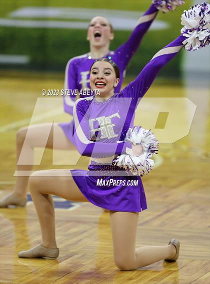 Thumbnail 3 in Holy Family CHSAA Spirit Poms photogallery.