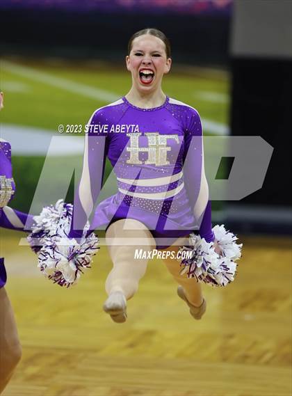 Thumbnail 1 in Holy Family CHSAA Spirit Poms photogallery.