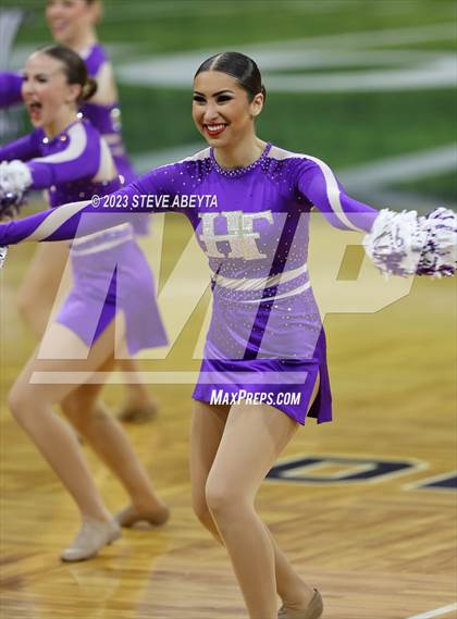 Thumbnail 3 in Holy Family CHSAA Spirit Poms photogallery.
