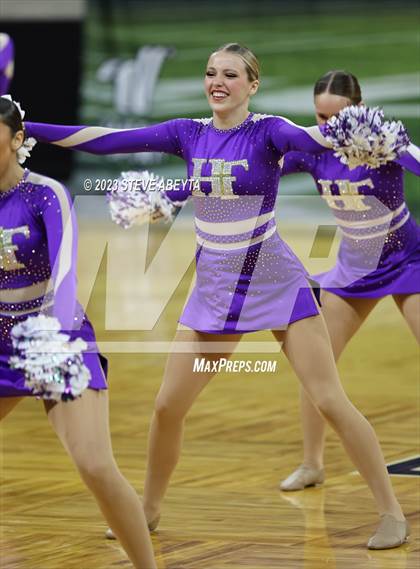 Thumbnail 3 in Holy Family CHSAA Spirit Poms photogallery.