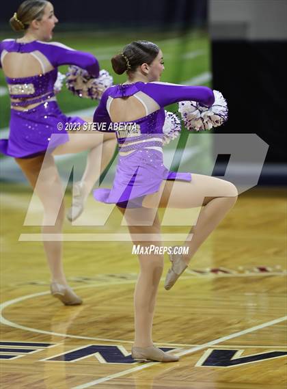 Thumbnail 3 in Holy Family CHSAA Spirit Poms photogallery.
