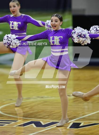 Thumbnail 3 in Holy Family CHSAA Spirit Poms photogallery.