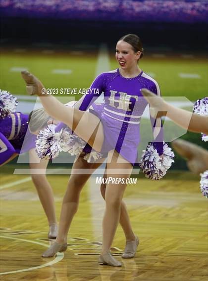 Thumbnail 3 in Holy Family CHSAA Spirit Poms photogallery.