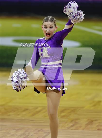Thumbnail 3 in Holy Family CHSAA Spirit Poms photogallery.