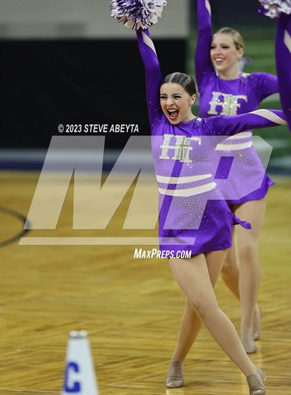Thumbnail 3 in Holy Family CHSAA Spirit Poms photogallery.