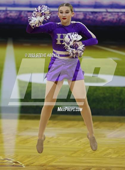 Thumbnail 2 in Holy Family CHSAA Spirit Poms photogallery.