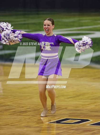 Thumbnail 3 in Holy Family CHSAA Spirit Poms photogallery.