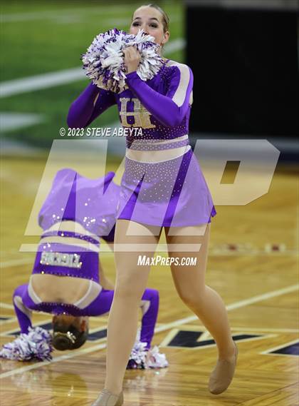 Thumbnail 3 in Holy Family CHSAA Spirit Poms photogallery.