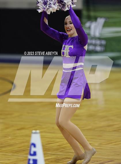 Thumbnail 1 in Holy Family CHSAA Spirit Poms photogallery.