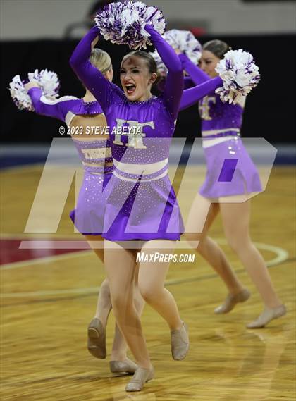Thumbnail 3 in Holy Family CHSAA Spirit Poms photogallery.