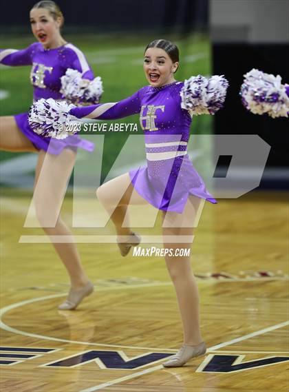 Thumbnail 1 in Holy Family CHSAA Spirit Poms photogallery.