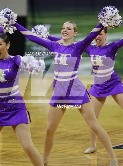 Thumbnail 2 in Holy Family CHSAA Spirit Poms photogallery.