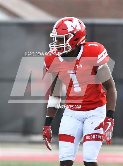 Thumbnail 2 in Lincoln-Way East vs Marist (IHSA Class 8A Semifinal) photogallery.