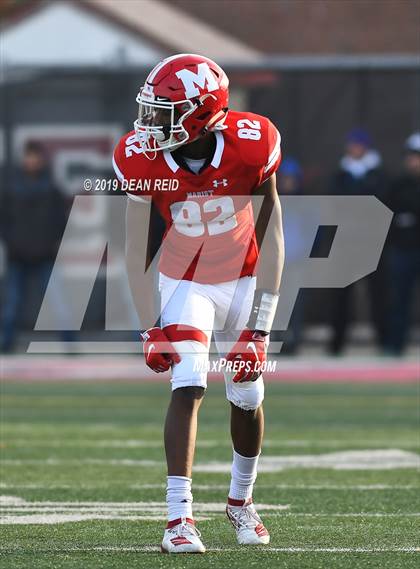 Thumbnail 1 in Lincoln-Way East vs Marist (IHSA Class 8A Semifinal) photogallery.