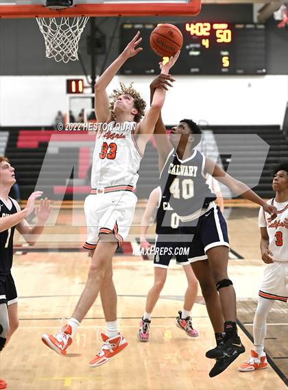 Thumbnail 1 in Calvary Chapel vs. California (Tustin Holiday Classic) photogallery.