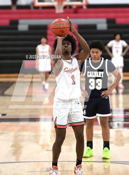 Thumbnail 1 in Calvary Chapel vs. California (Tustin Holiday Classic) photogallery.