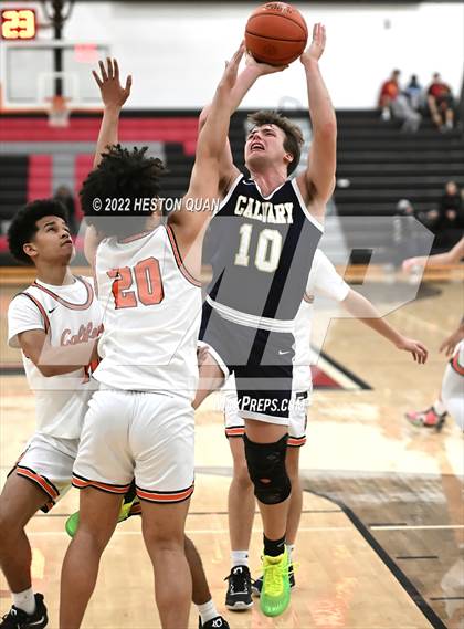 Thumbnail 1 in Calvary Chapel vs. California (Tustin Holiday Classic) photogallery.