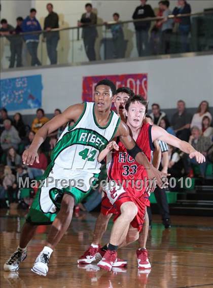 Thumbnail 2 in Ribet Academy vs. Hesperia Christian (CIF SS D6AA Playoffs) photogallery.