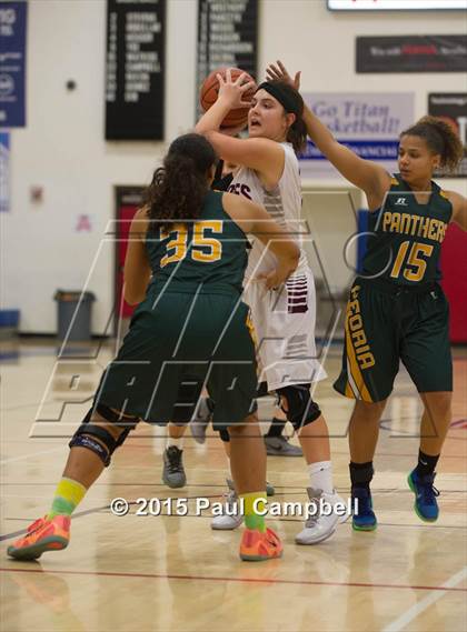 Thumbnail 3 in Desert Mountain vs Peoria (Arcadia Lady Hoops Tournament) photogallery.