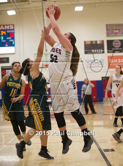 Thumbnail 2 in Desert Mountain vs Peoria (Arcadia Lady Hoops Tournament) photogallery.