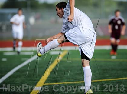 Thumbnail 1 in Fort Zumwalt West vs. Dunlap (Gateway City Soccer Classic) photogallery.