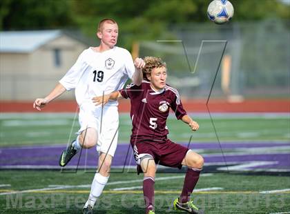 Thumbnail 1 in Fort Zumwalt West vs. Dunlap (Gateway City Soccer Classic) photogallery.